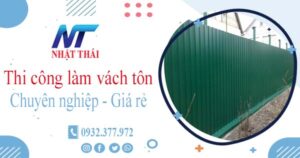 Báo giá thi công làm vách tôn tại Quận 10【Ưu đãi giảm 10%】