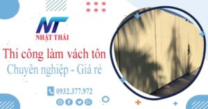 Báo giá thi công làm vách tôn tại Tp Bà Rịa【Ưu đãi giảm 10%】